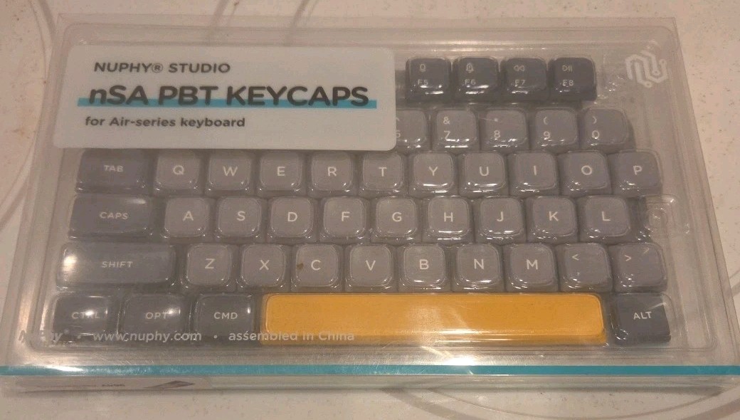 Nuphy nSA PBT Keycaps Set for Air96 Keyboard ANSI Layout 104 Keys Open Box