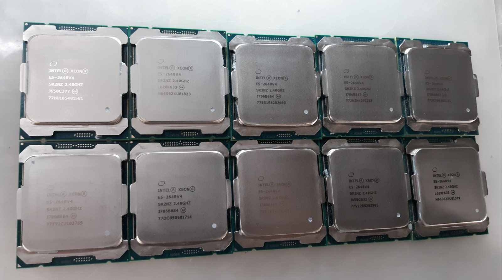 Lot of 10 Intel Xeon E5-2640 V4 SR2NZ 2.40GHz CPU Server Processor