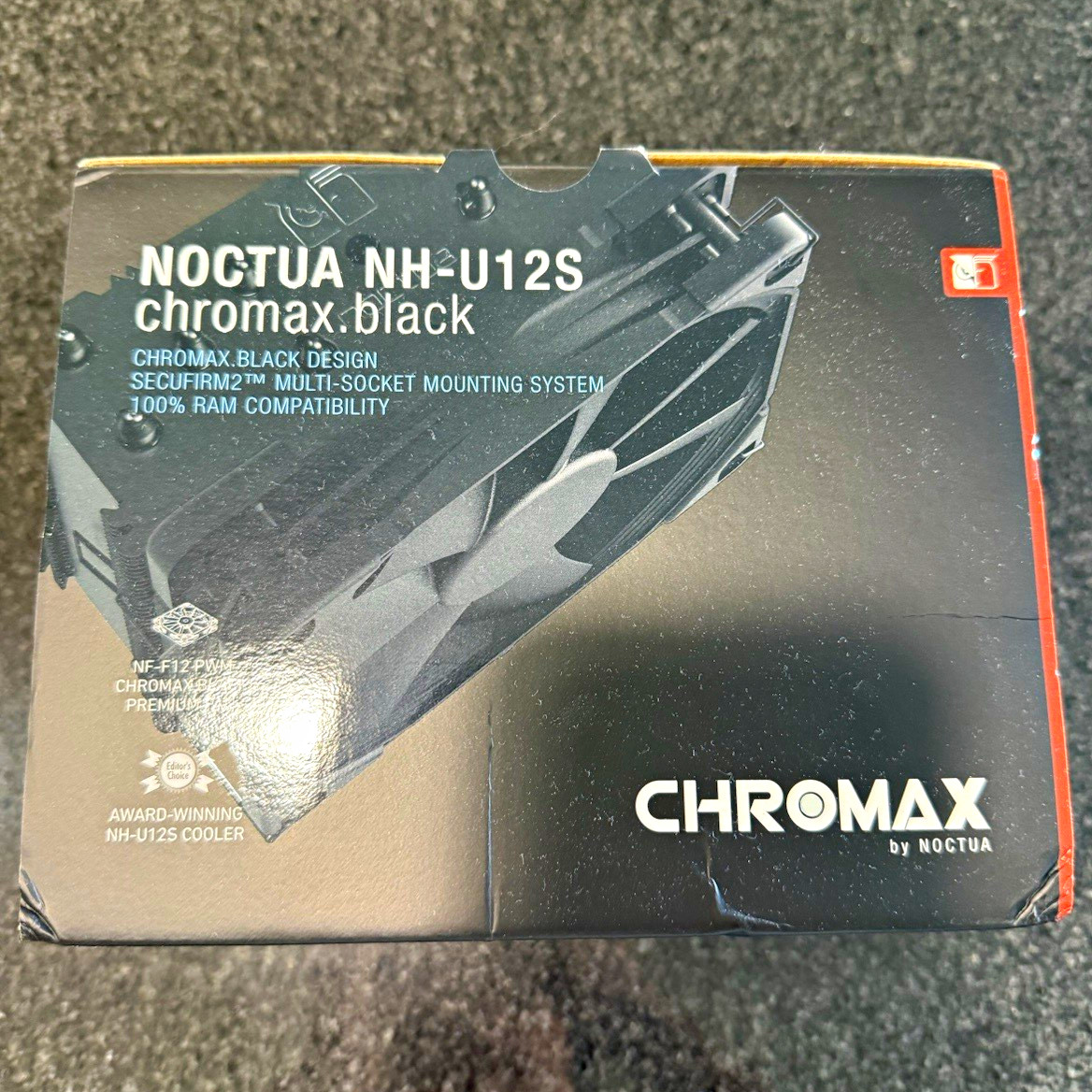 Noctua NH-U12S chromax.black 120mm Tower CPU Cooler 4-Pin 1500RPM AM4/AM5