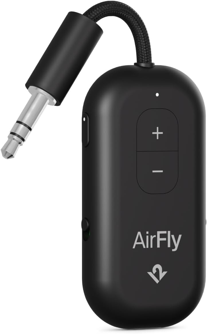 AirFly Pro 2 – Bluetooth Adapter for Airplane, Pair 2 AirPods or Wireless Head