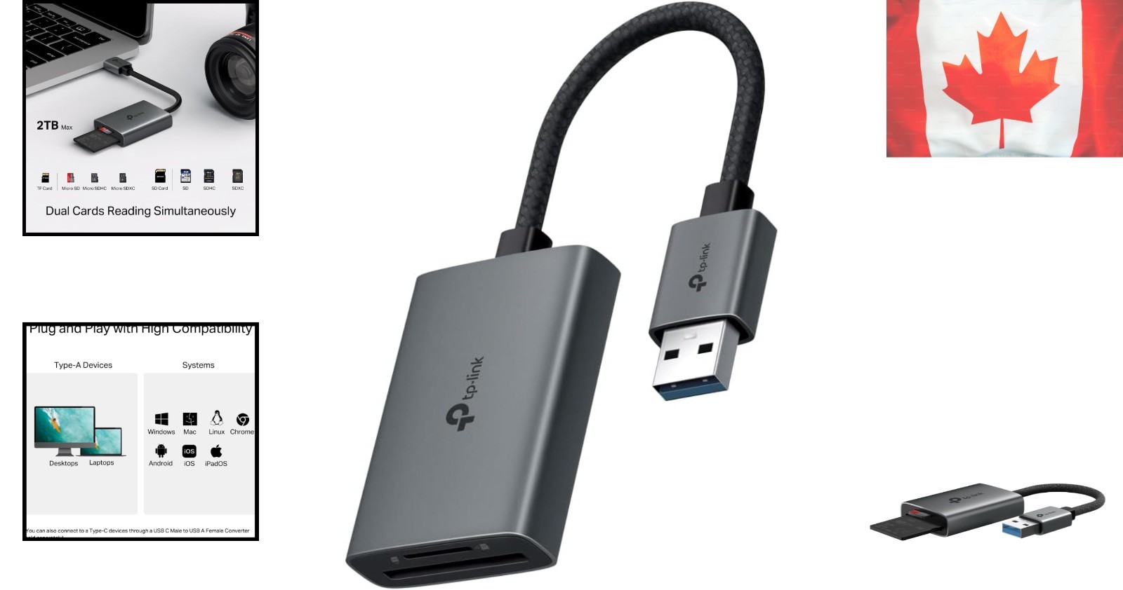 Lightweight USB 3.0 Card Reader for SD & microSD – Fast 200MB/s, Durable Design