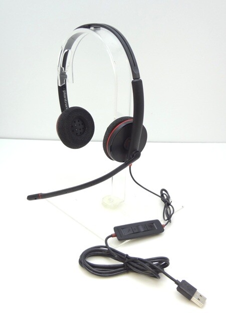 HP POLY Blackwire C3220 Stereo Corded USB-A PC Headset in BLACK HP 8S0L9A6#ABA