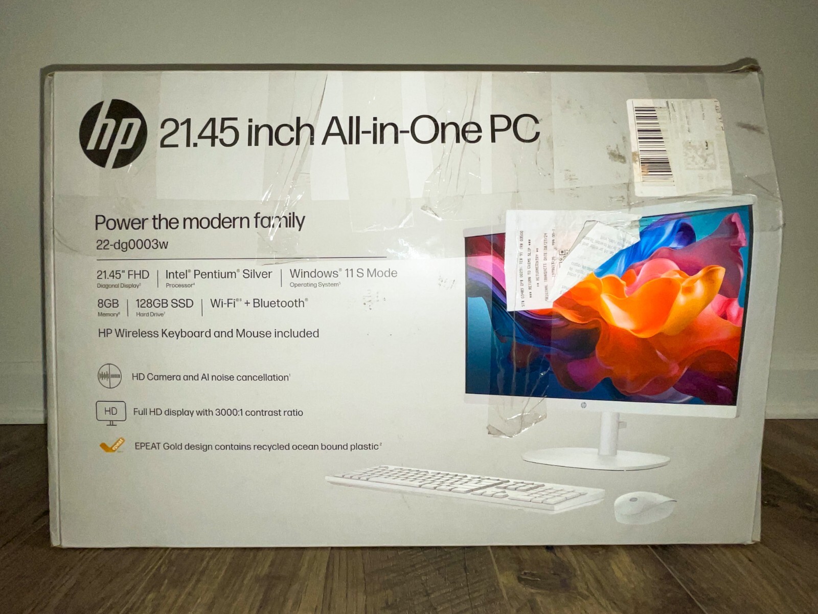 HP 21.45in All-in-One PC w/ Wireless Keyboard & Mouse – Windows 11 – 8GB Memory