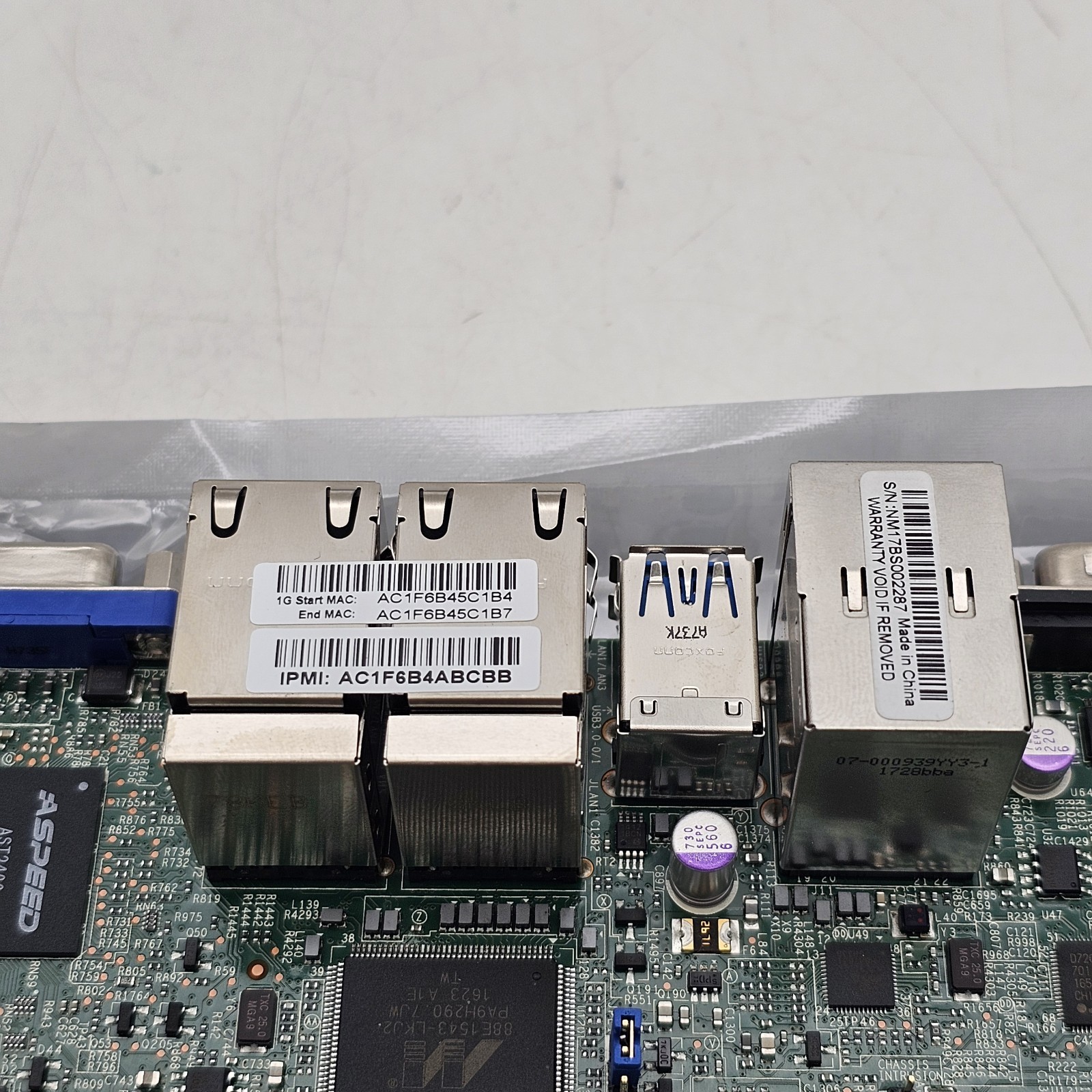Supermicro MBD-A1SRI-2358F-(O/B) Motherboard Mini-ITX Intel Atom C2358 SoC 16GB