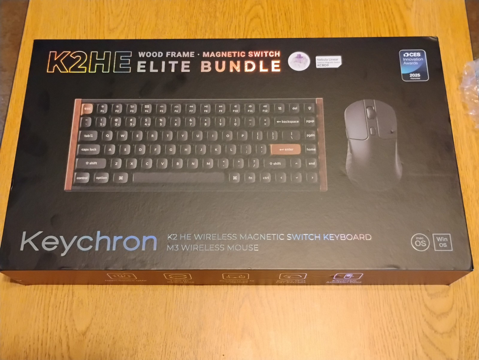 Keychron K2 HE Magnetic Keyboard & M3 Mouse Bundle Hall Effect Rapid Trigger
