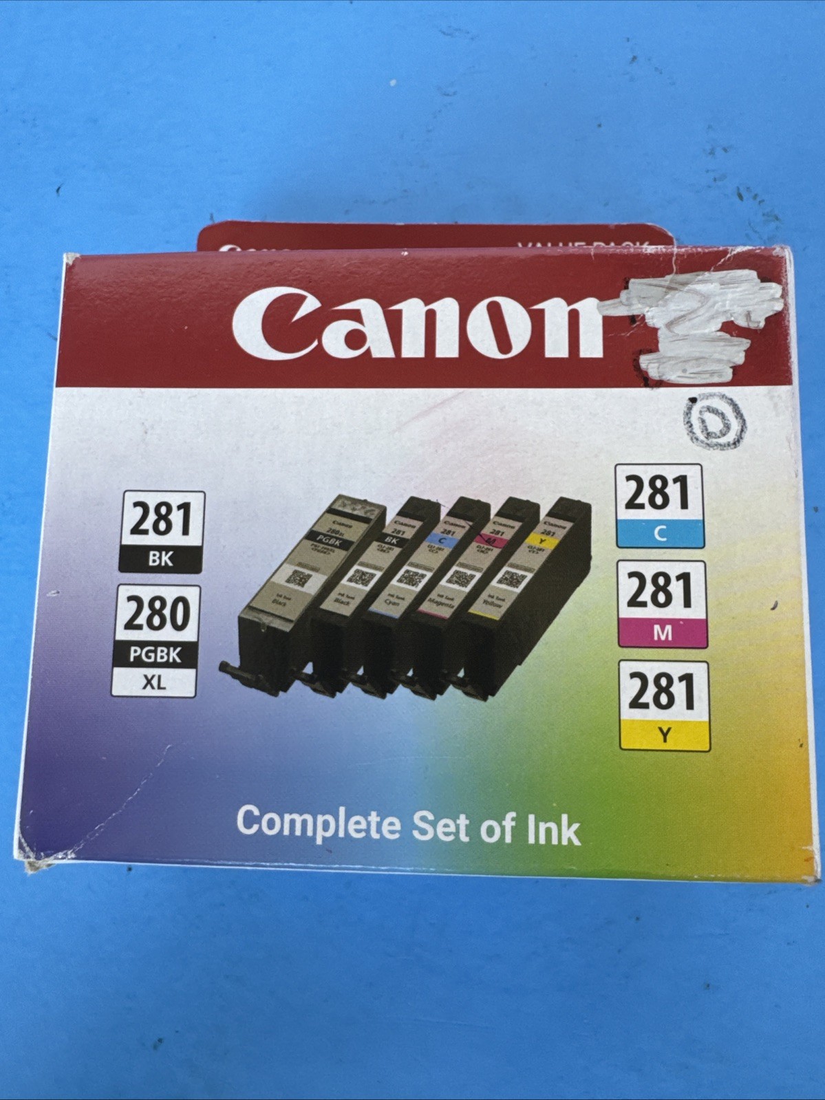 Genuine Canon PGI-280 XL & CLI-281 Standard B/C/M/Y Ink Cartridges 5 PACK NEW
