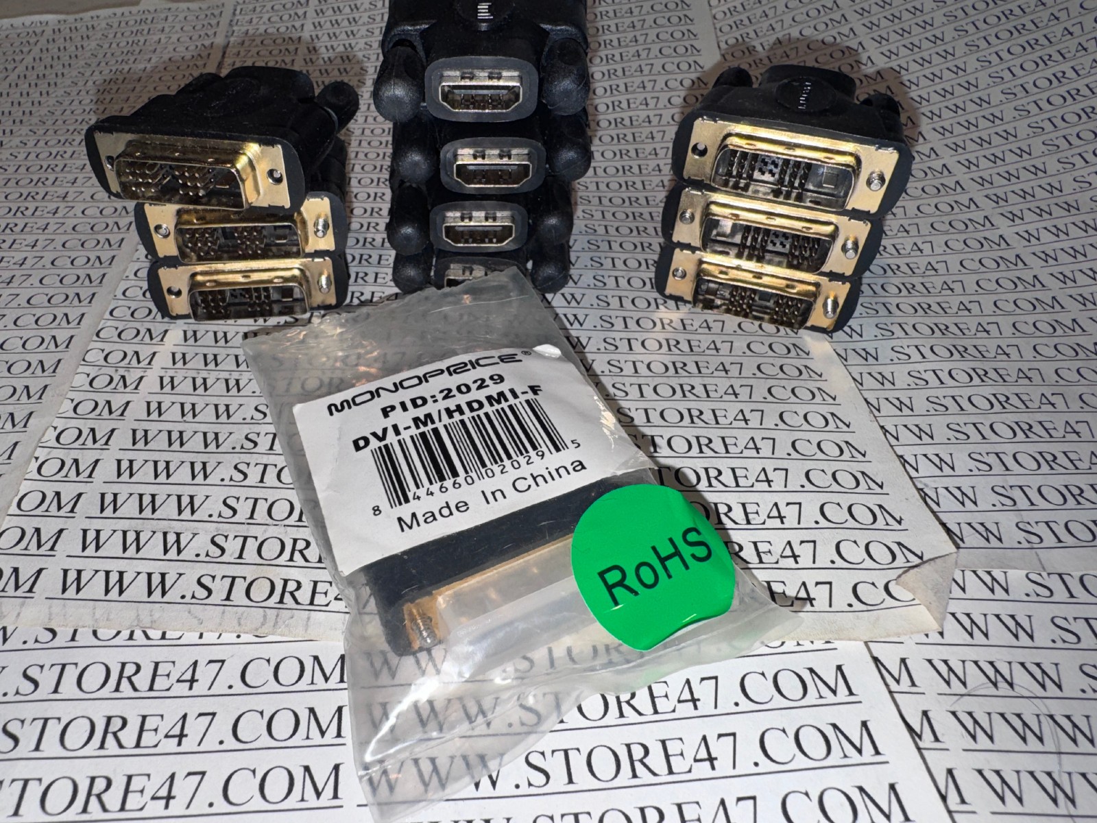 MONOPRICE 11PC LOT ! DVI Male to HDMI Female Video cable Adapter DVI-M/HDMI-F