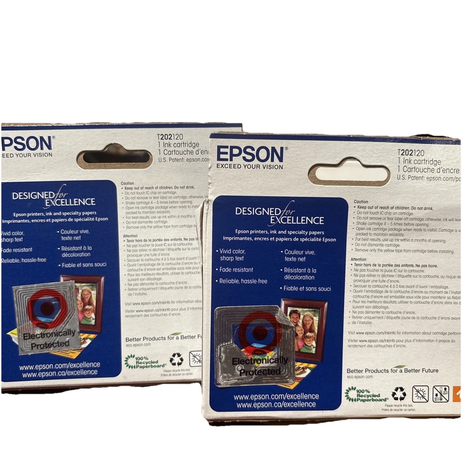 Epson 202 Black Ink Cartridge Exp 11/2026 & 05/2027 Genuine OEM NEW