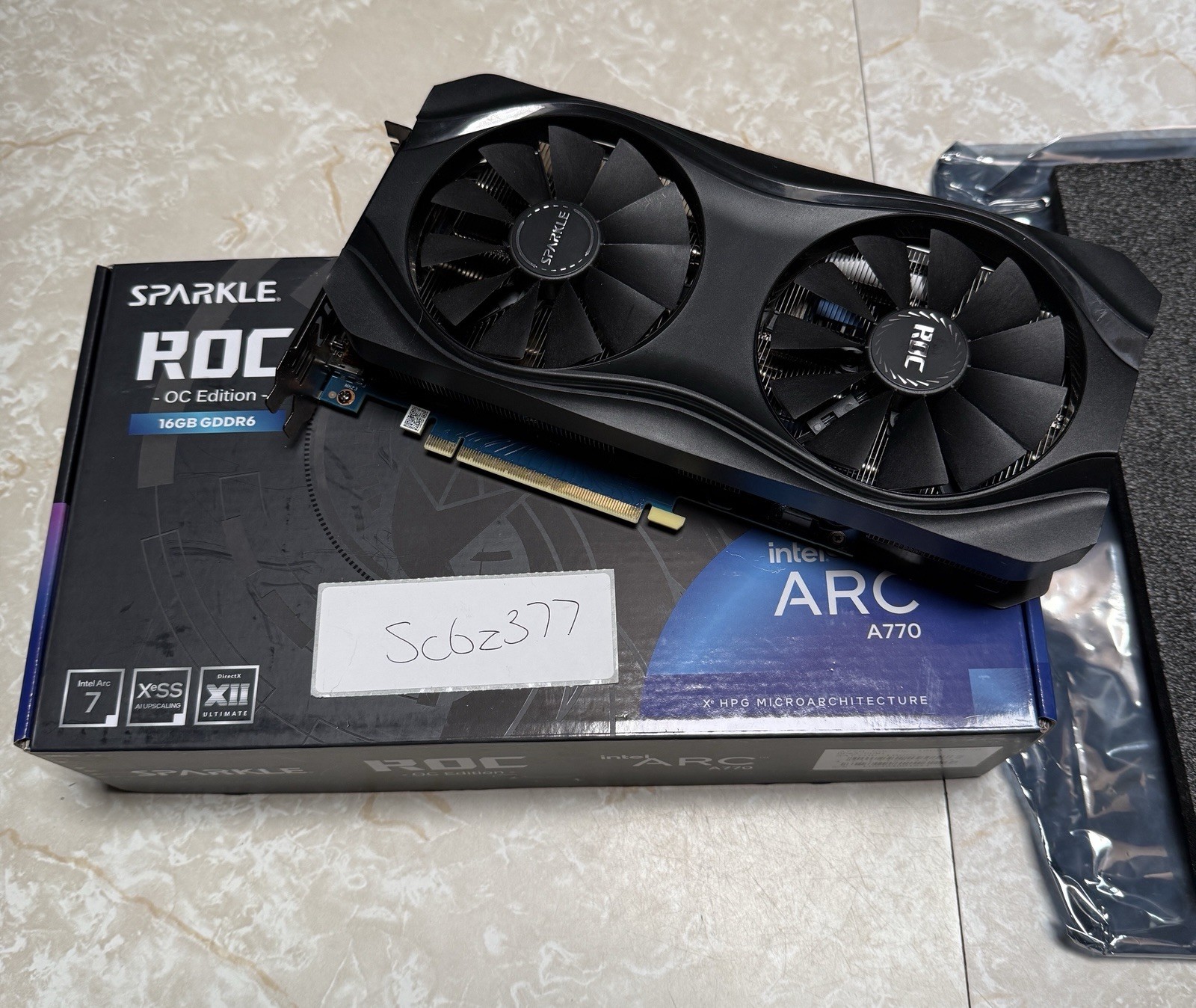 SPARKLE Intel Arc A770 OC Edition 16GB GDDR6 Graphics Card