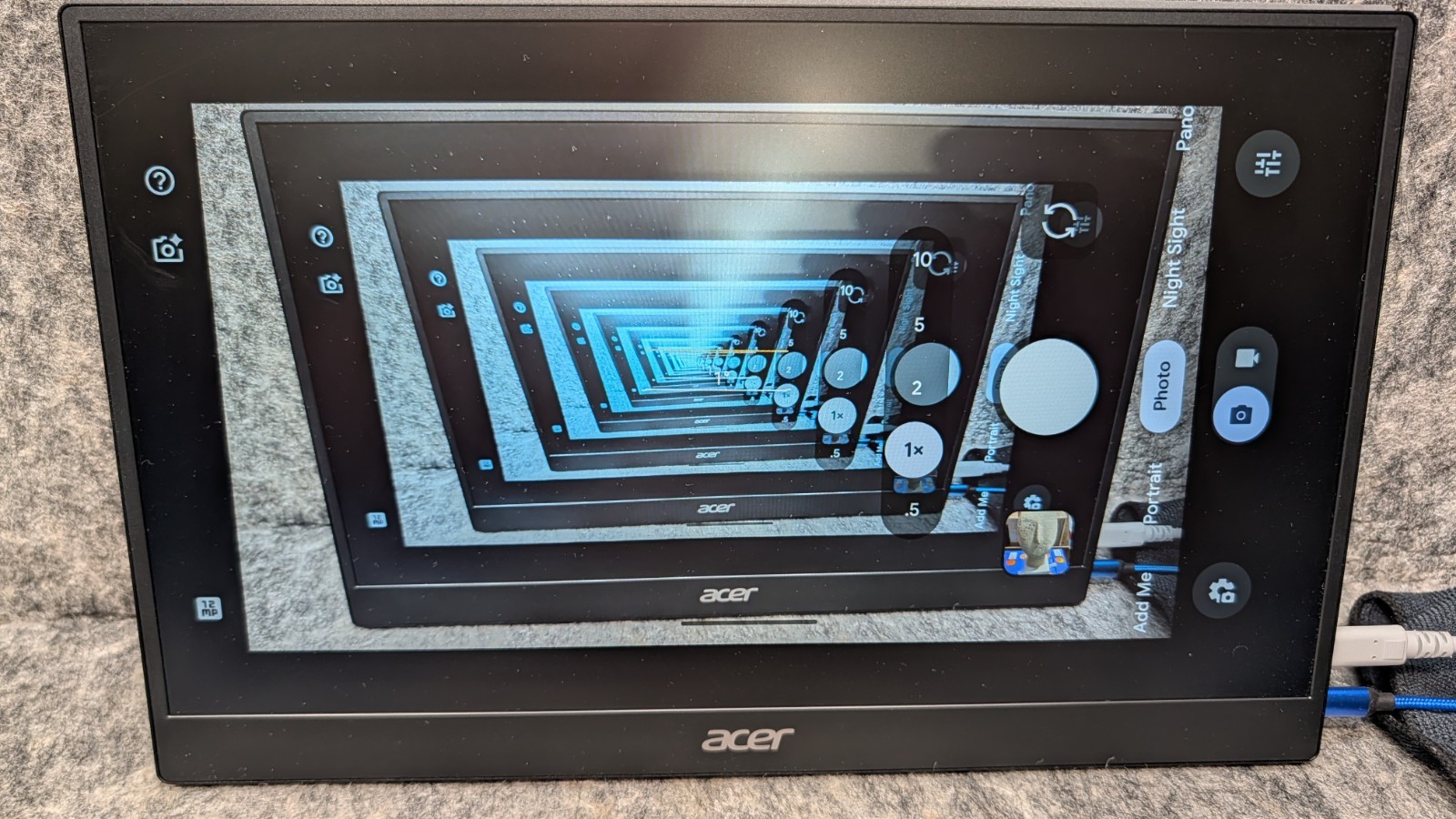 Acer PM161Q 15.6in Portable Monitor 1920×1080 250Nit 60Hz 5ms Bundle