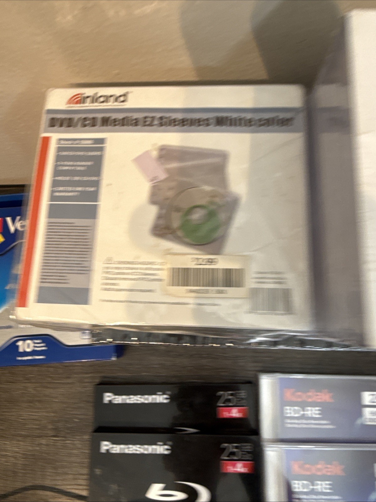 Large Mixed Media & Tech Storage Lot Blu-ray BD-R BD-RE Jewel Cases Adapters