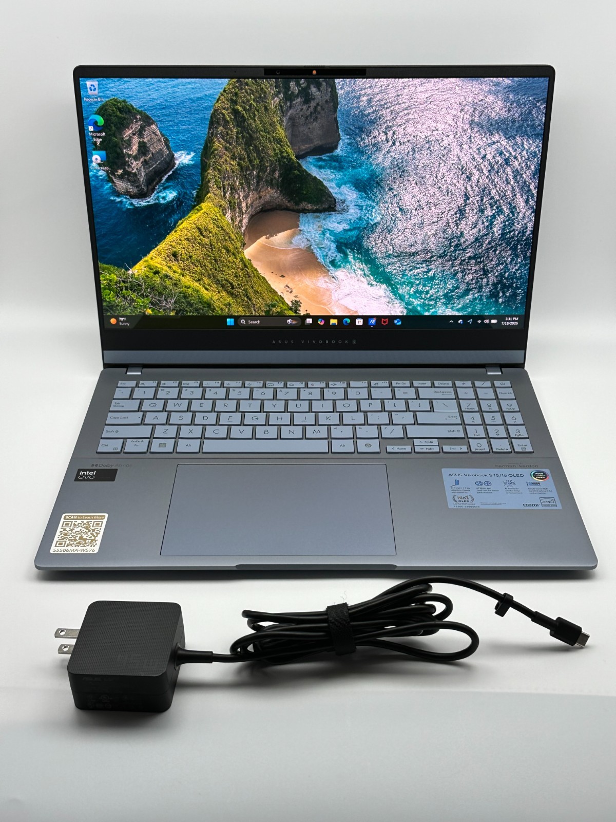 ASUS VivoBook S 15 15.6″ 3K OLED Intel Ultra 7 155H 16GB RAM 1TB SSD W11H Laptop