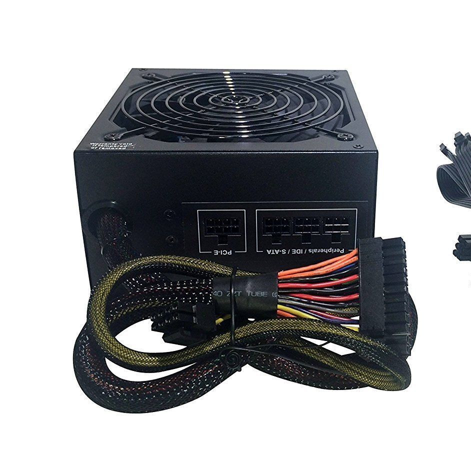 SHARK 1000W Mod Gamer PC PSU for AMD Ryzen 5,7 Motherboard GeForce GTX/RTX PCIe