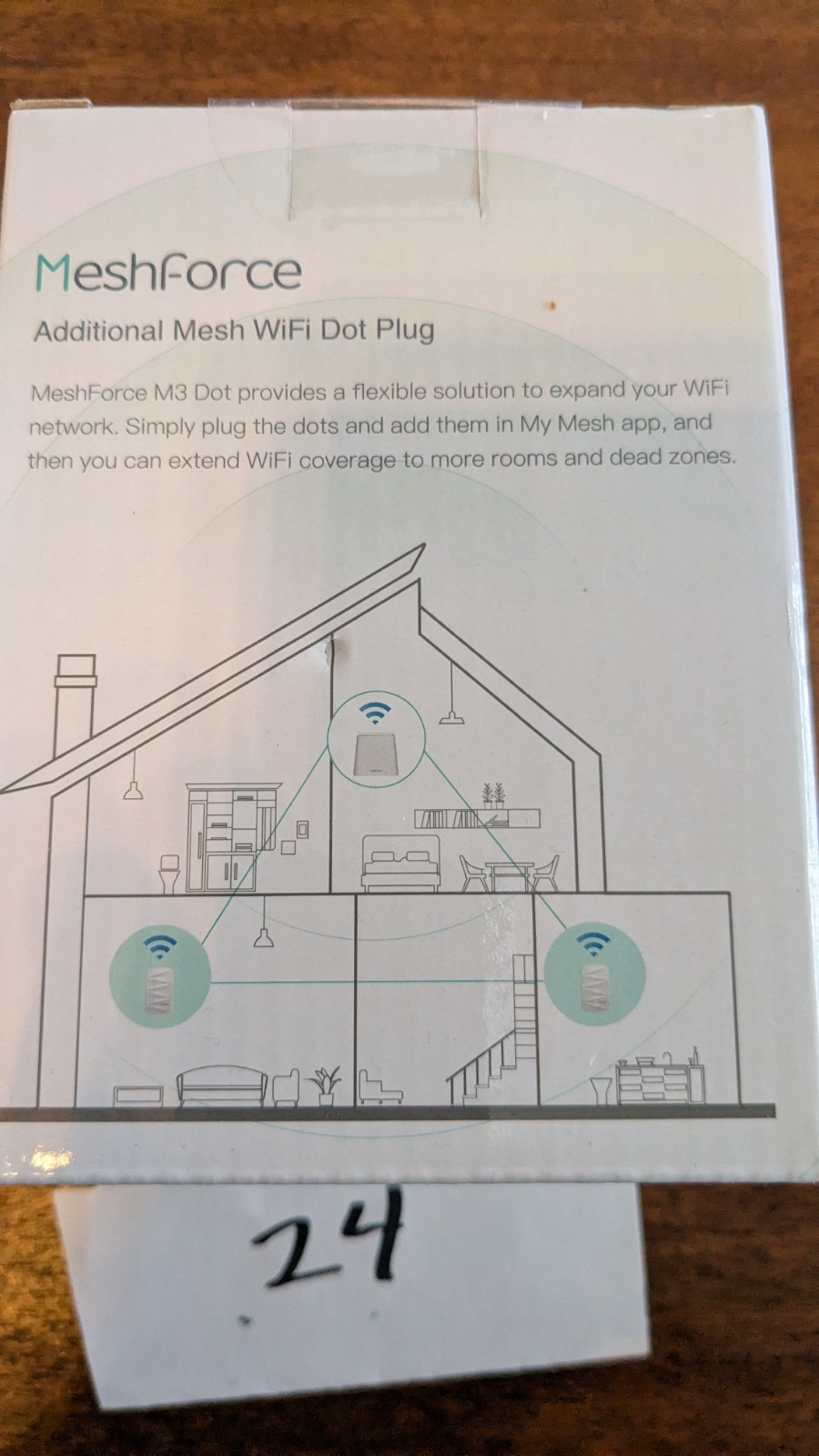MeshForce M3 Dot Wall Plug WiFi Extender, Works with MeshForce M1 and M3