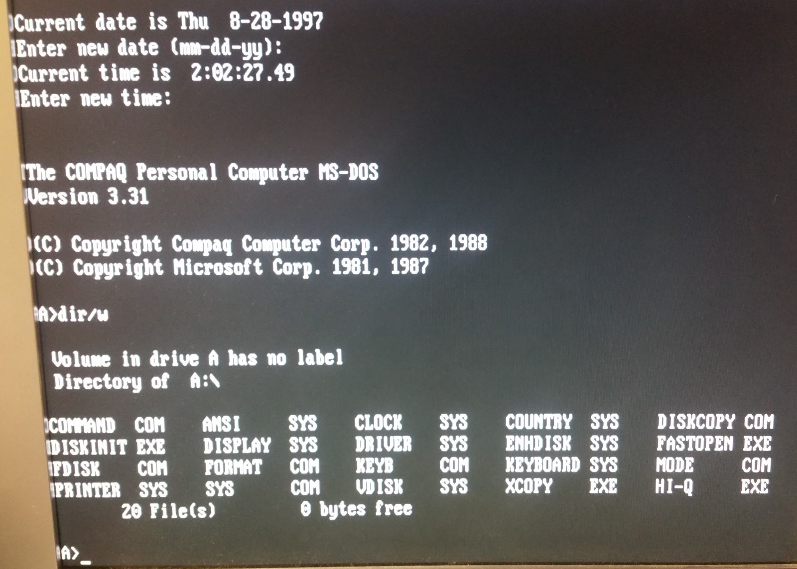 5x MS-DOS System/Boot-Disks version 2.11,3.31,4.01,5.00,6.22 on 5.25″ 360Kb Disk