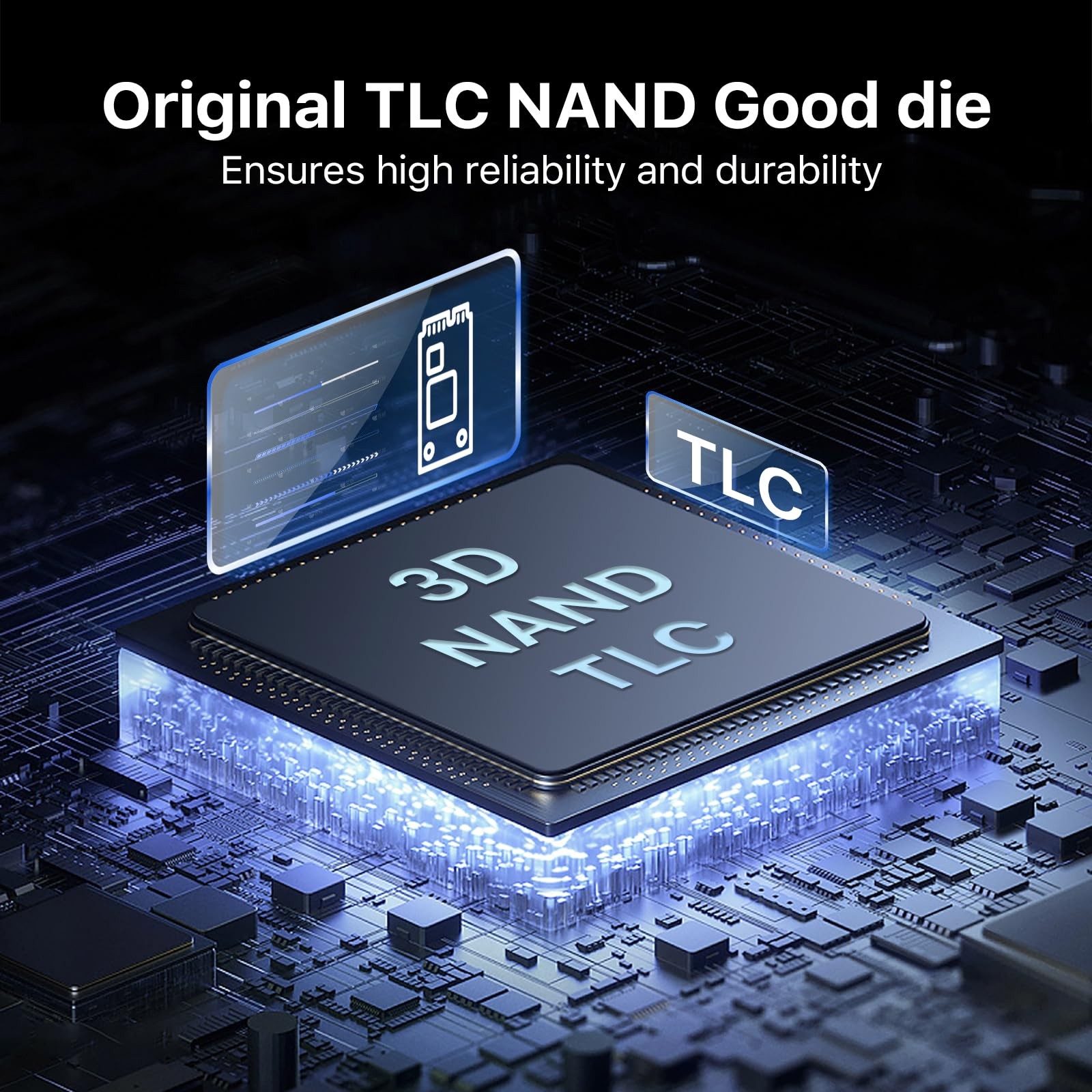 M.2 NVMe PCIe Gen3x4 SSD 1TB, Read Speed up to 3500MB/s, SLC Cache TLC 3D NAN…