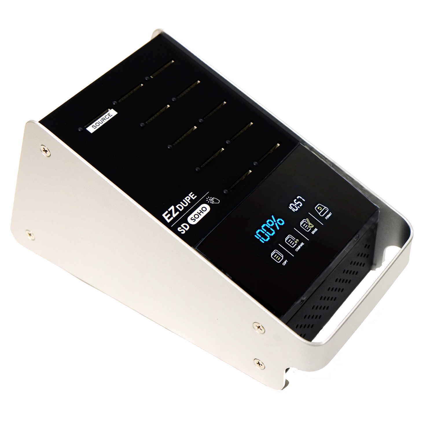 1 to 10 SD & MicroSD Duplicator with Touchscreen – Media card Copier Soho Touch