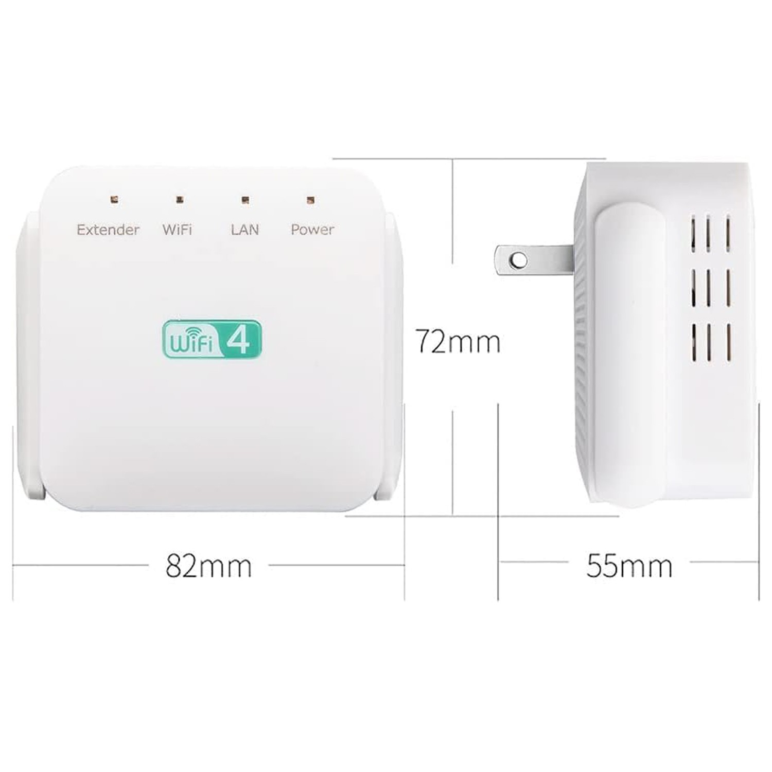 2X WiFi Extender Repeater 8000 Sq.ft 360° Full Coverage Router Signal Booster