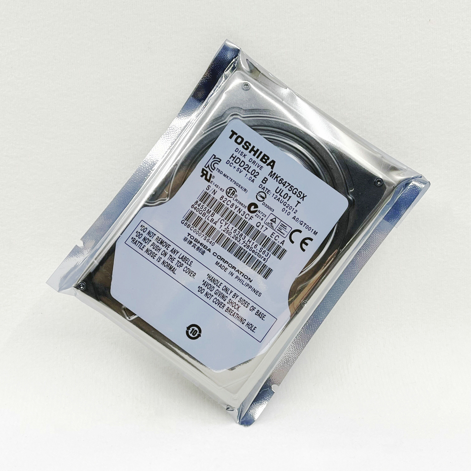 Toshiba 640GB 5400RPM MK6475GSX SATA 8MB 3.0Gb/s 2.5″ Laptop Hard Drive