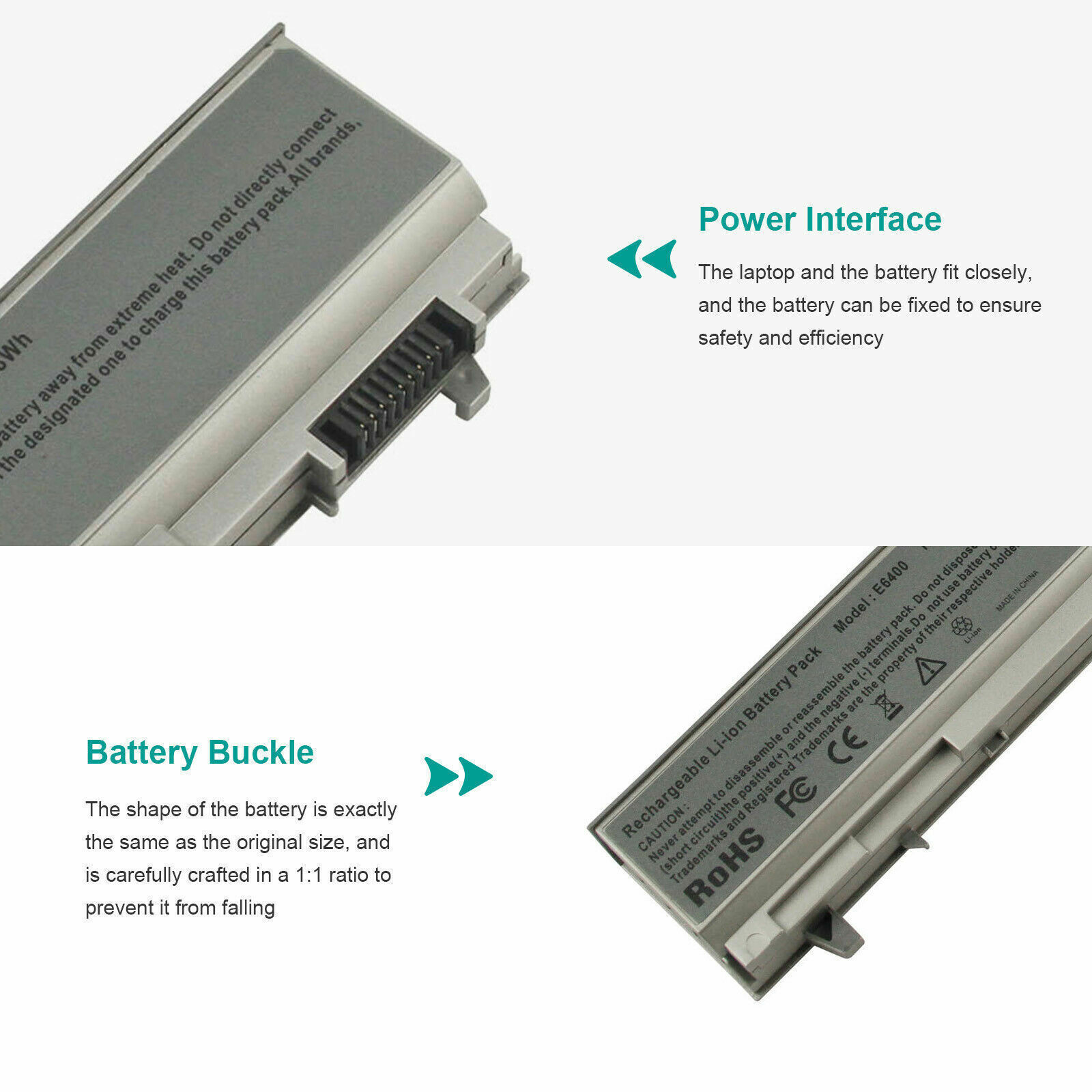 Laptop Battery for Dell Latitude E6400 E6410 E6500 E6510 M2400 M4400 M4500 New