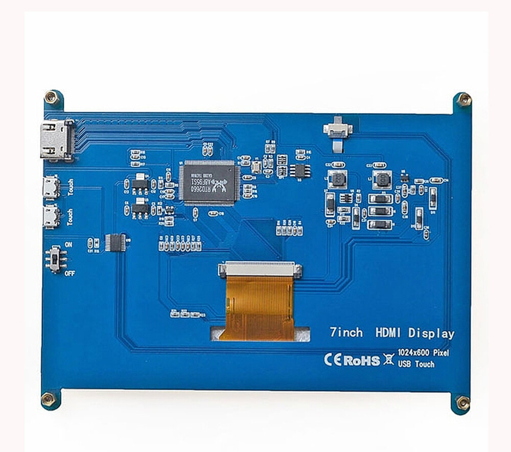 7 Inch LCD HDMI Display Screen 1024×600 Touch Screen Monitor for Raspberry Pi