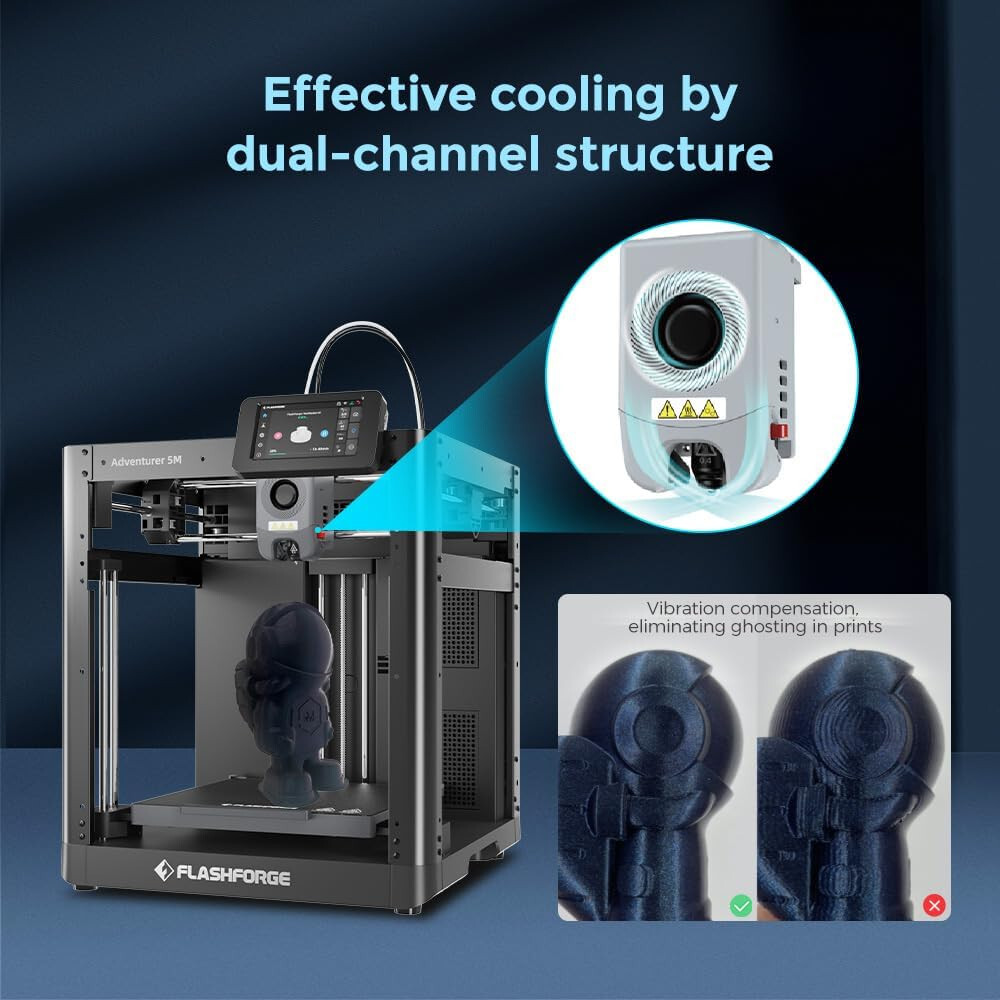 FLASHFORGE 3D Printer Adventurer 5M Core XY Stable High Speed Printing US Stock
