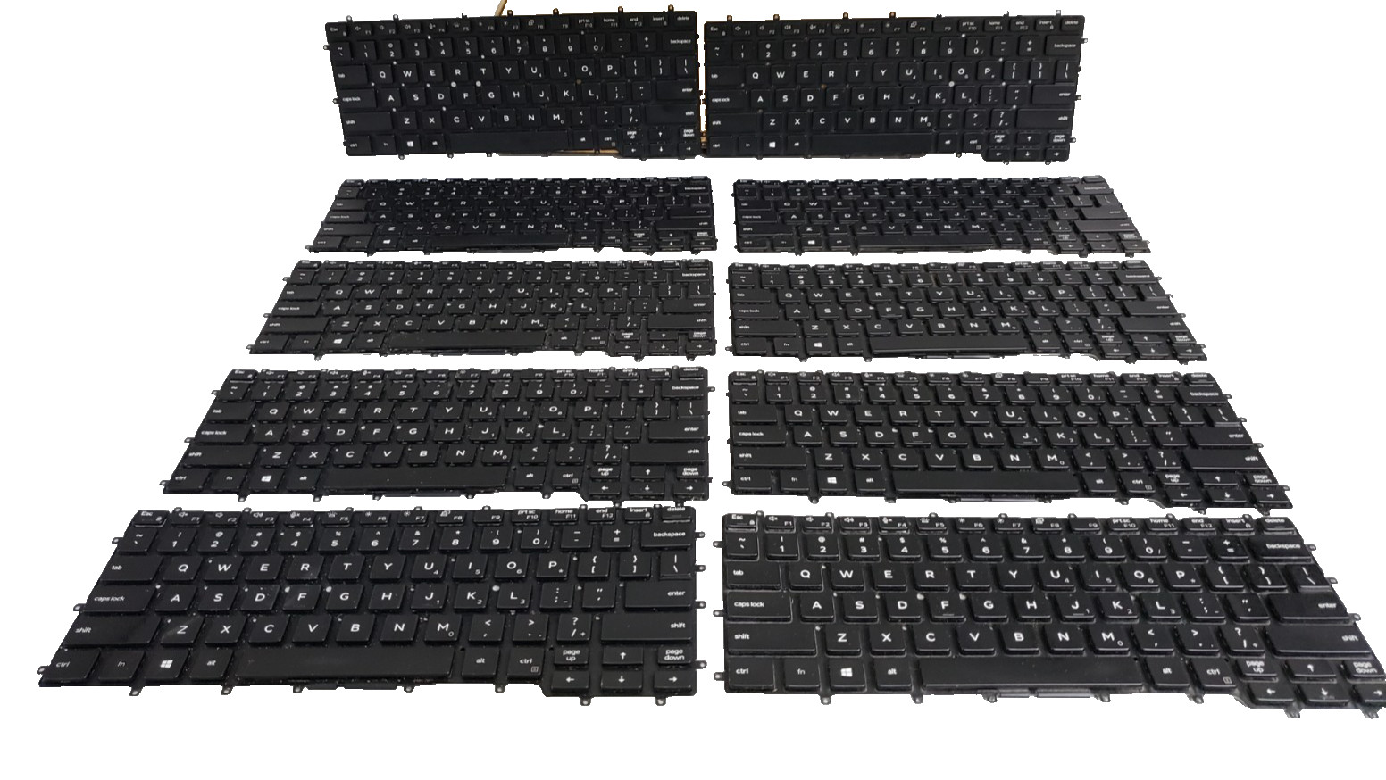 LOT of 82 Dell Latitude 7400 9410 2-in-1 US Backlit Keyboard 476JH FREE SHIPPING