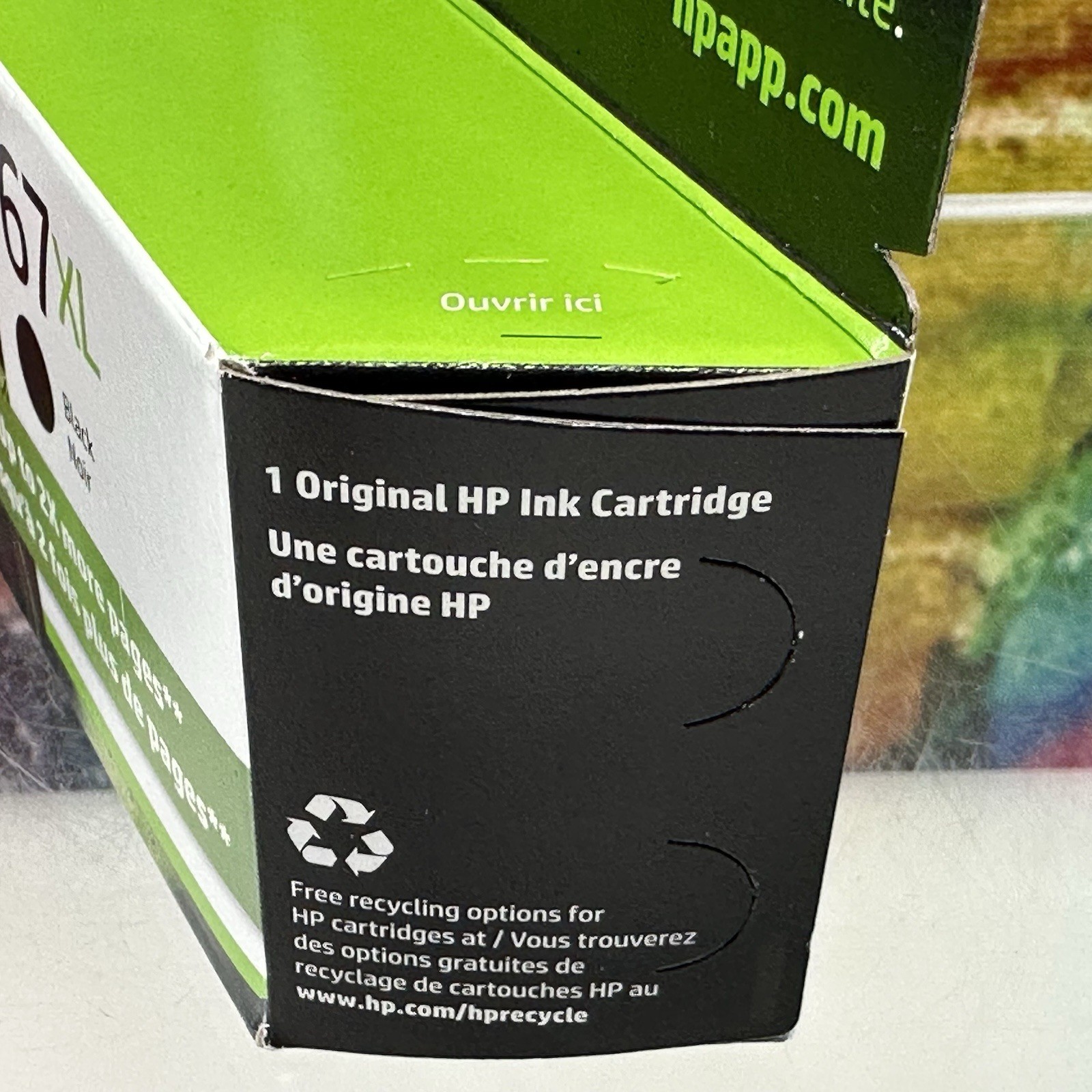 HP 67 XL Black Original Ink Cartridge Genuine Printing 2X More Pages Sealed NEW!