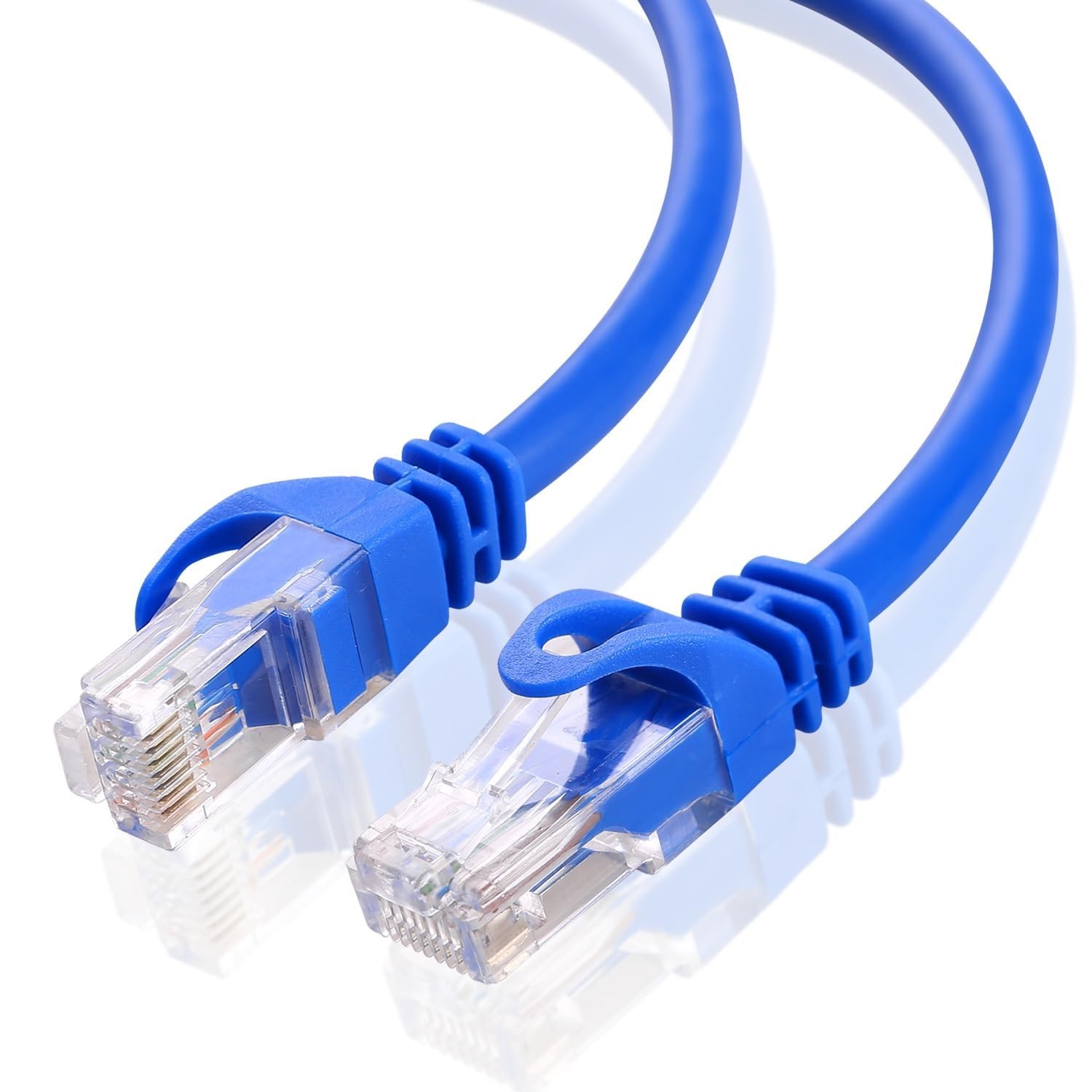 CAT6 Ethernet Cable Lot RJ45 LAN Network 25FT 50FT 75FT 100FT Blue Black White