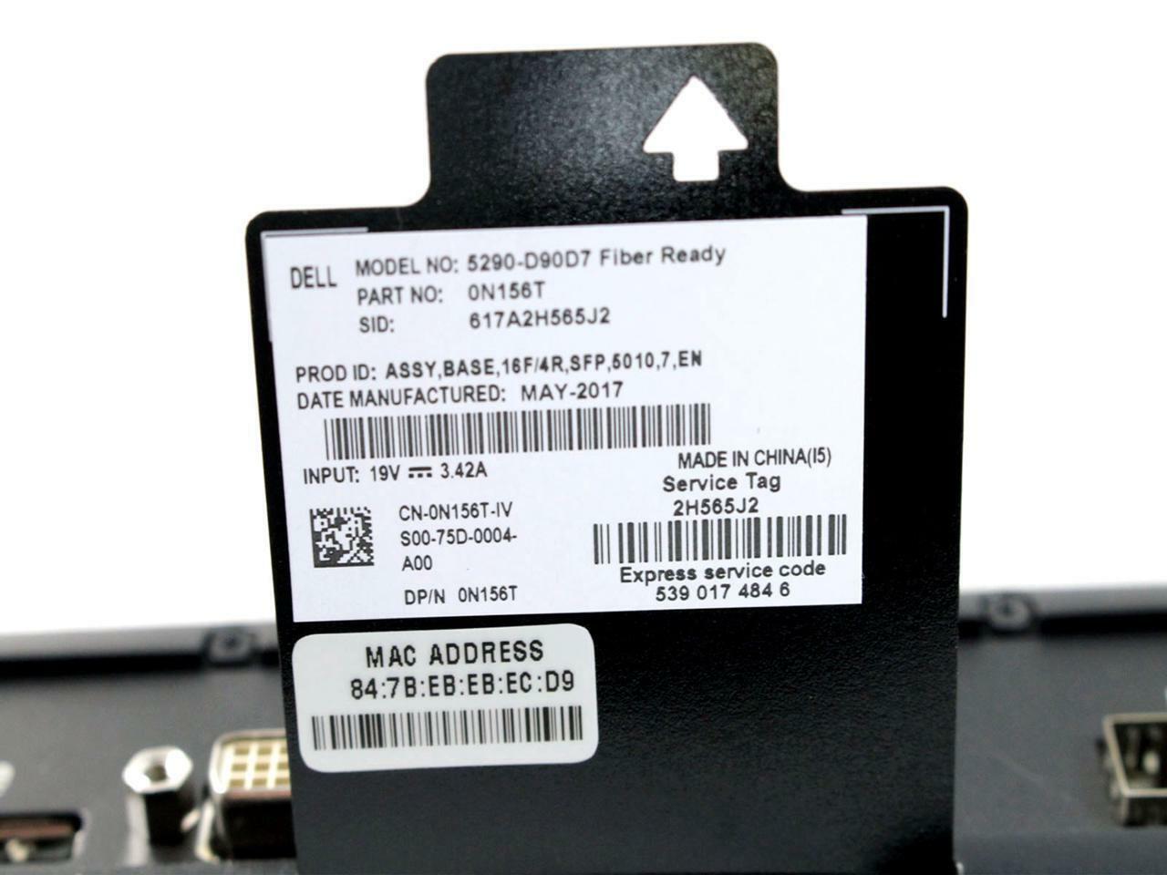 Dell Wyse Dx0D – 5010 Thin Client AMD G-T48E 1.40 GHz 4 GB 16 GB WES7 RJ45 N156T