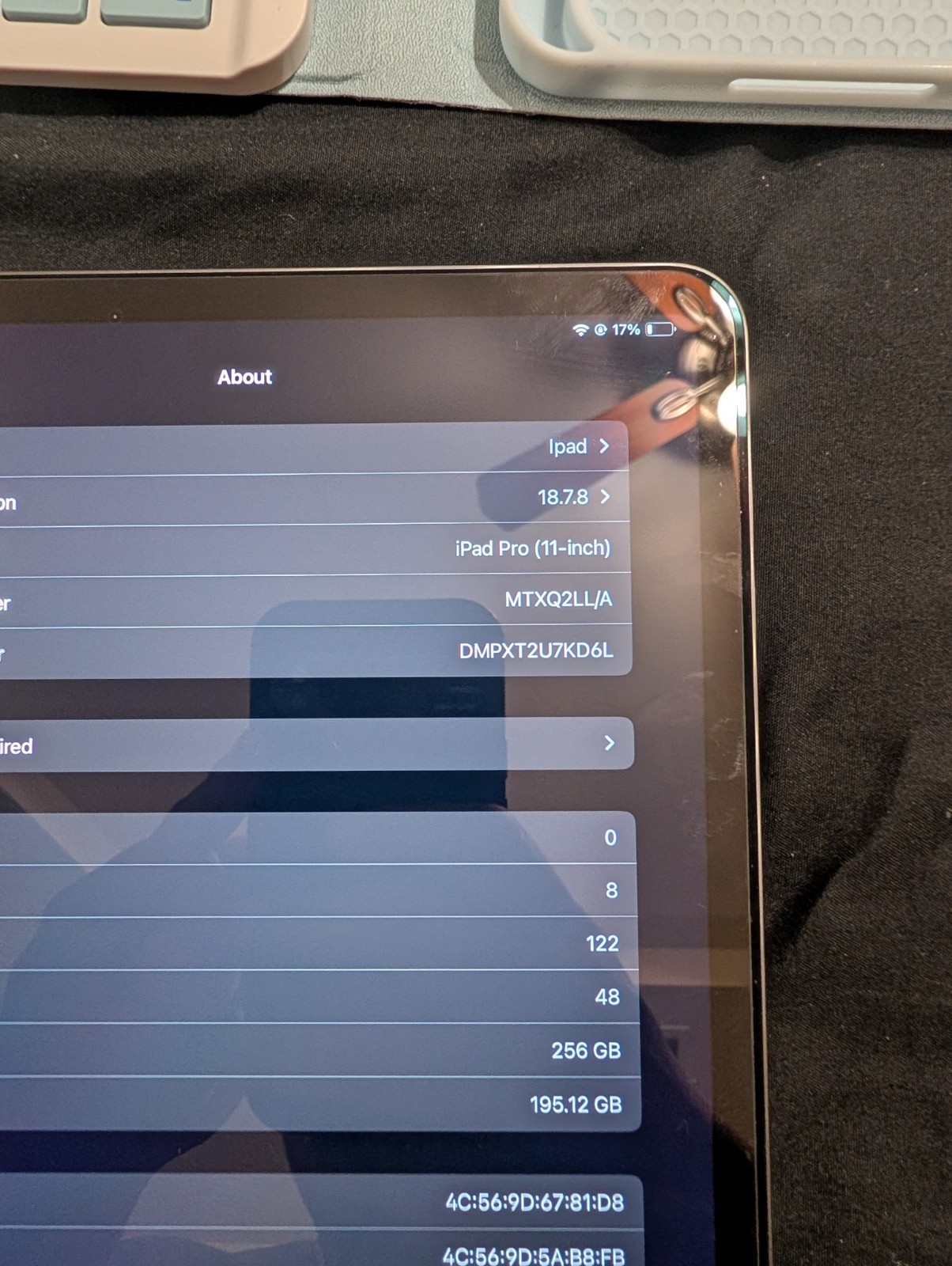 Apple iPad Pro 11″ 256GB Gray Wifi Only Model: MTXQ2LL/A
