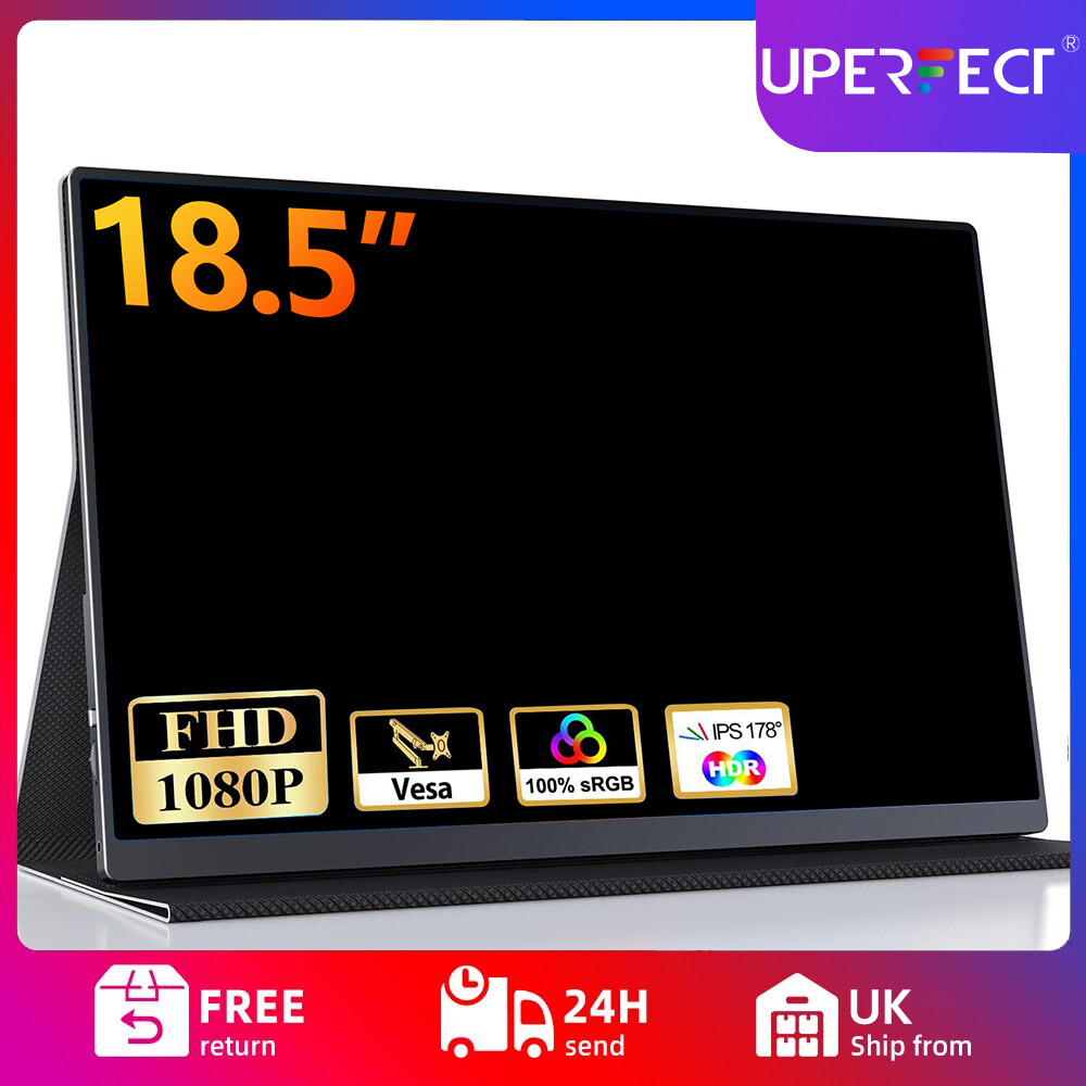 18.5″ 100Hz Portable Monitor 2000:1 Screen PC Monitor 1920*1080 Screen HDMI HDR