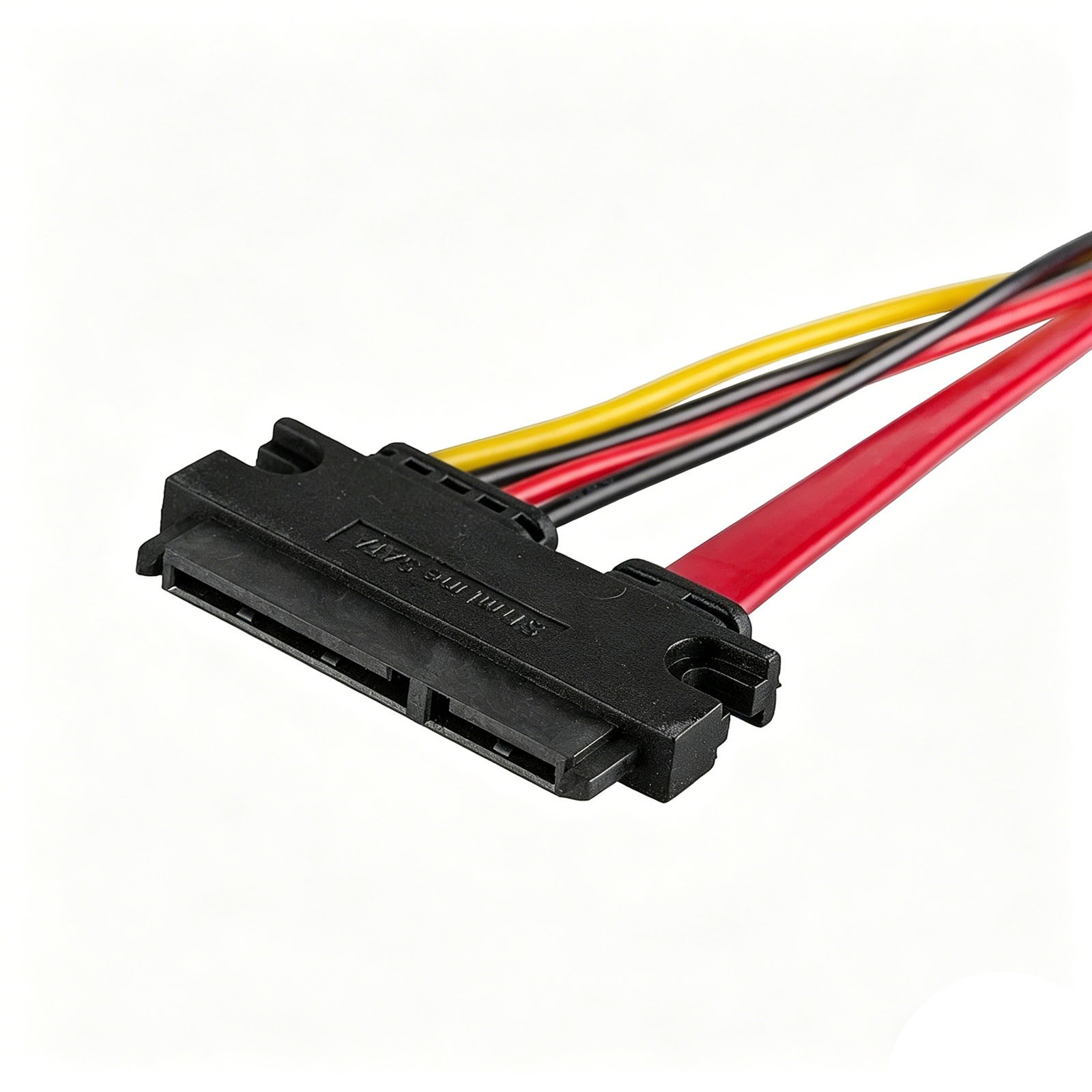2-Pack 22Pin SATA 7+15 Combo Data and Power Extension Cable for HDD SSD
