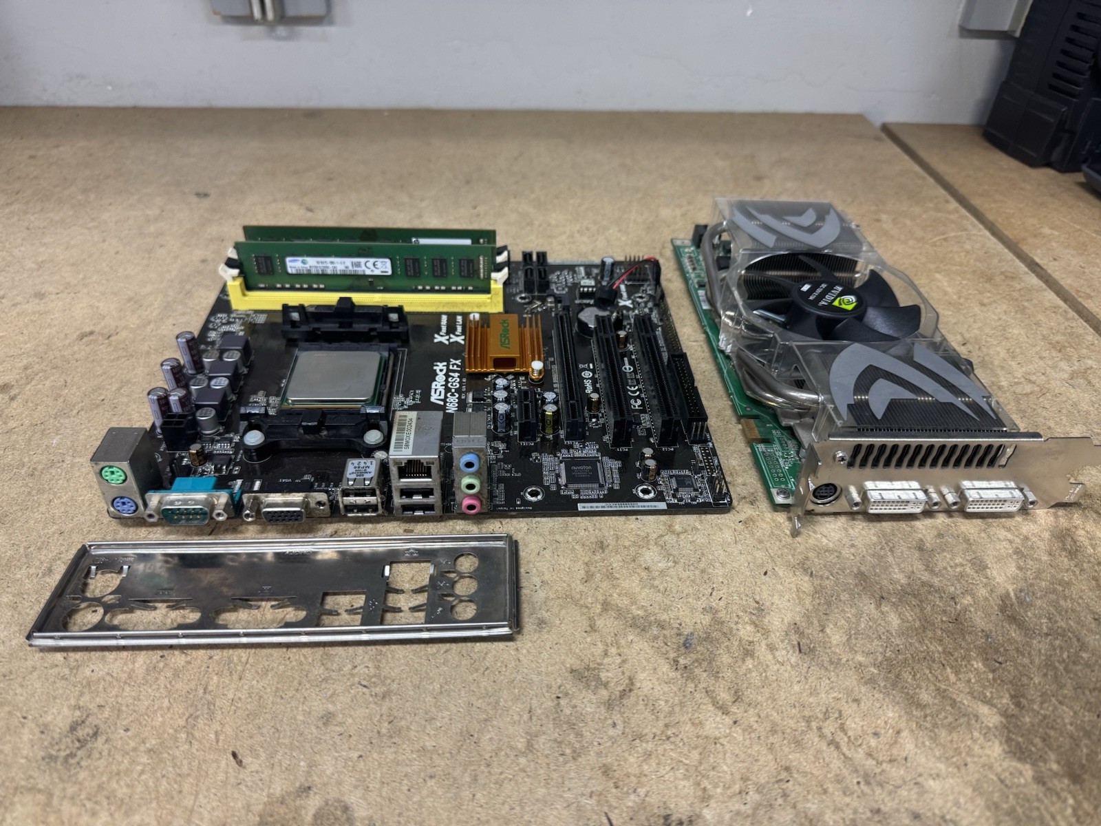 ASRock N68C-GS4 FX Mobo + FX6300 CPU + 16GB DDR3 RAM + GTX470 GPU Combo Tested