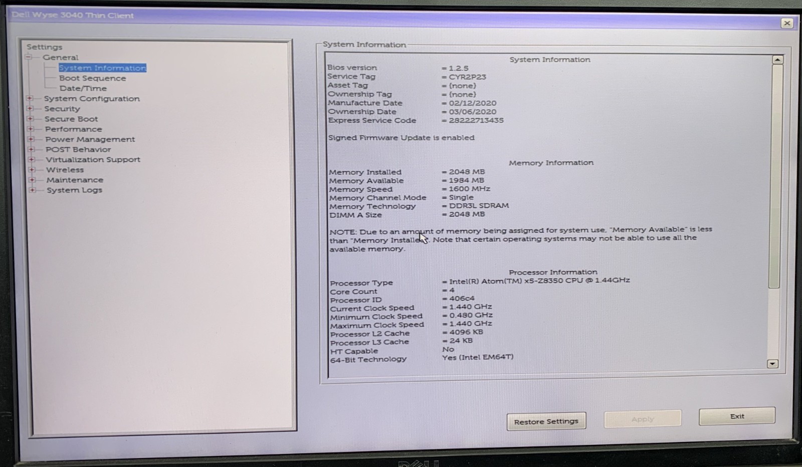10 x DELL WYSE 3040 THIN CLIENT X5-Z8350@1.44GHZ 2GB RAM 8GB eMMC *No Adapters*