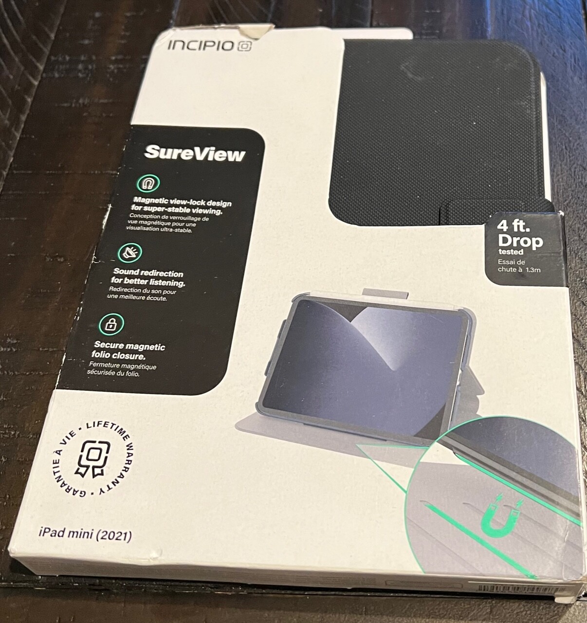 INCIPIO SUREVIEW MAGNETIC CLOSURE Case for Apple iPad Mini 2021 – Black