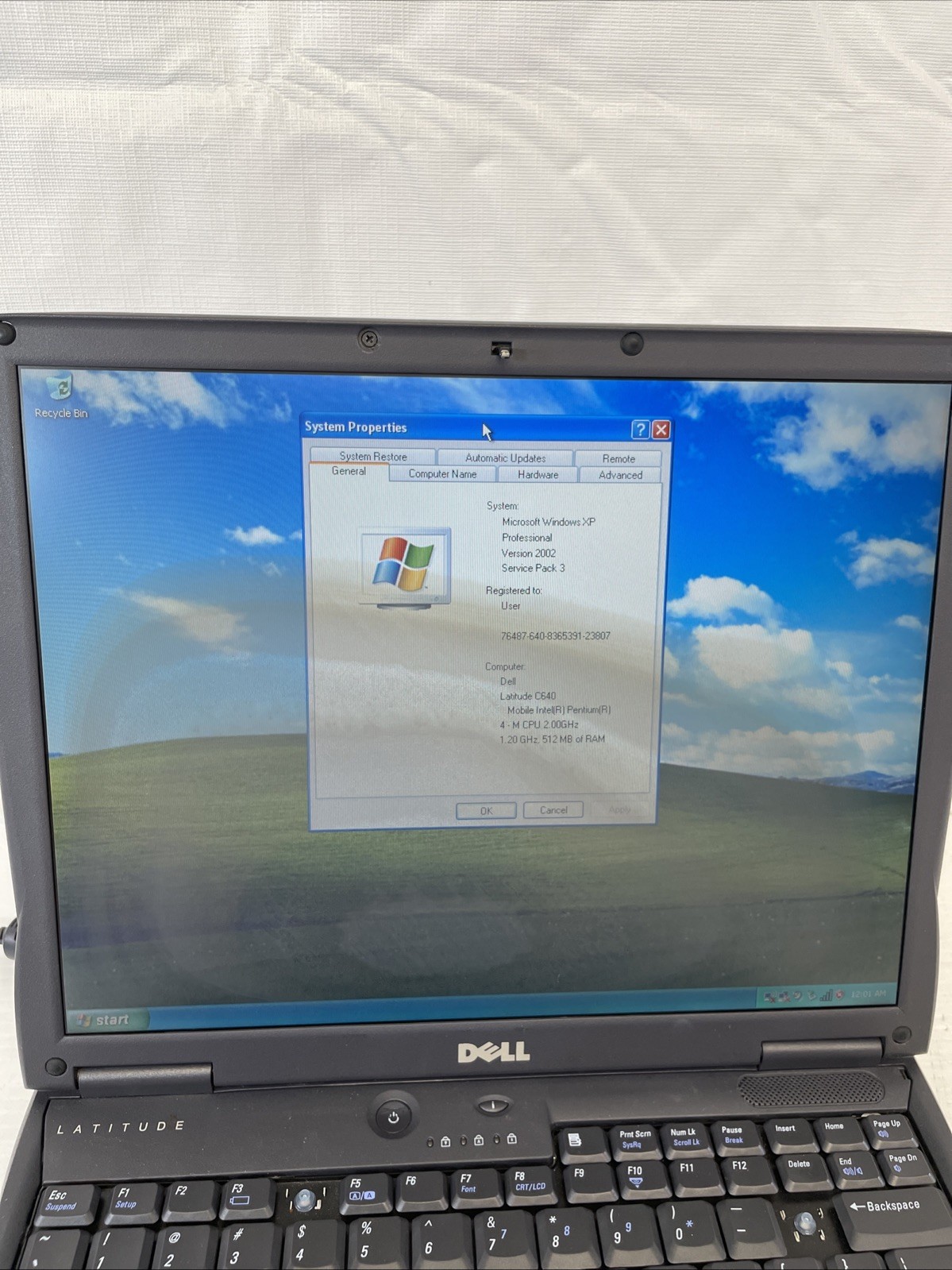 Retro Dell Latitude C640 Intel Pentium 4 2.0GHz 512MB RAM 20GB HDD Radeon WinXP