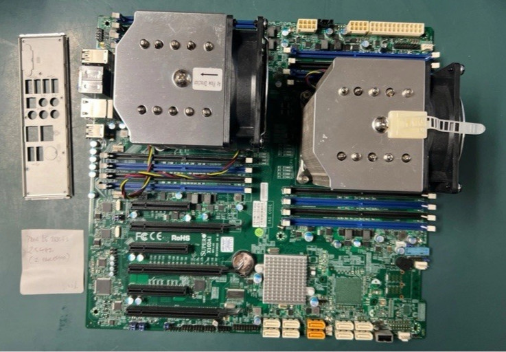 SUPERMICRO X10DAi Dual LGA Motherboard – 2x E5-2680 V3 CPU W/ SHIELD