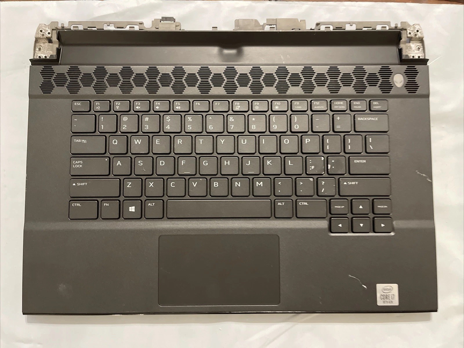 Dell ALienware M15 R3 Laptop Palmrest US Keyboard Touchpad Speakers 03DYGJ H1P8