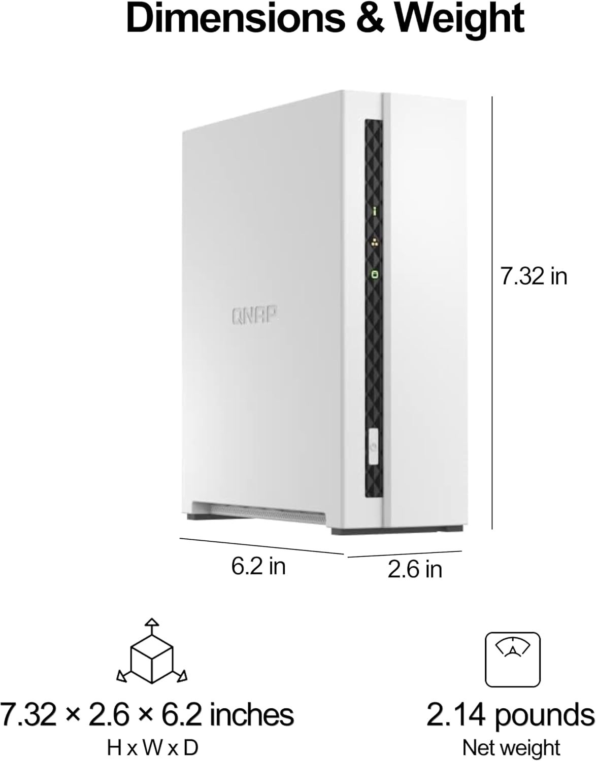 TS-133- 1 Bay Affordable Desktop NAS with ARM Cortex-A55 Quad-core Processor …