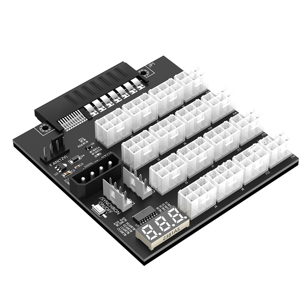 ATX 12x6Pin Breakout Board with flash LED for HP 733428-101 720620-B21