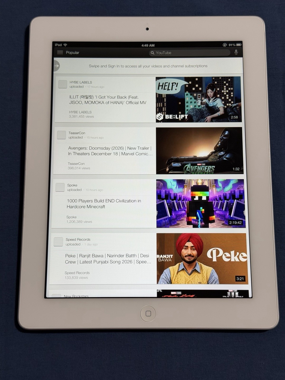 iPad 4 16GB White – iOS 6 Dualboot. Nostalgic iOS Experience!