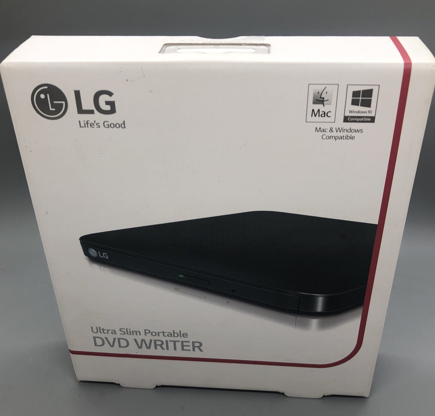LG Ultra Slim Portable DVD SP80NB80 Writer Mac/Windows Compatible – New In Box