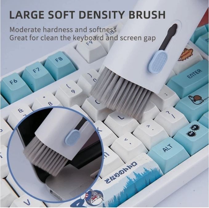 7 in 1 Keyboard Cleaning Kit Screen Brush Earphone Cleaner Dust Tool for Laptop