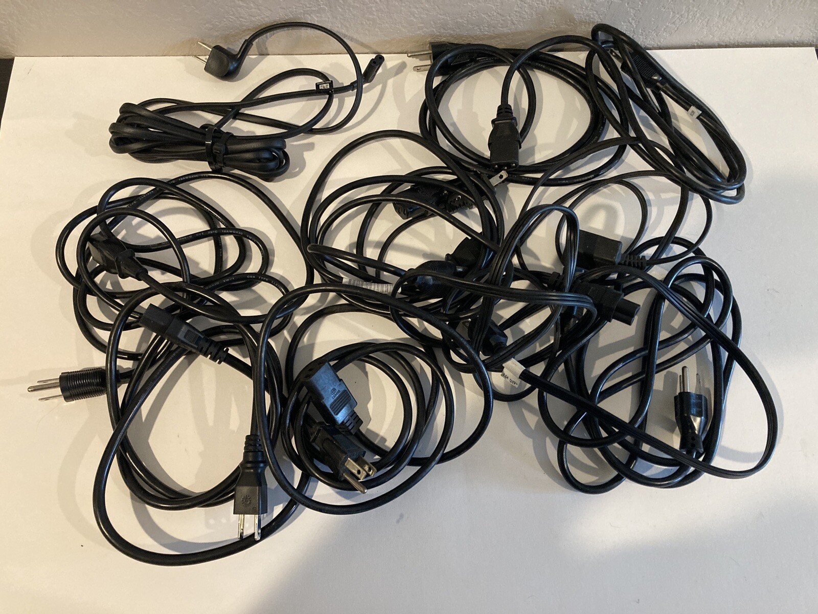 Lot Of 10 Misc. Power Cords, Computers, Audio Equipment, Consumer Electronics