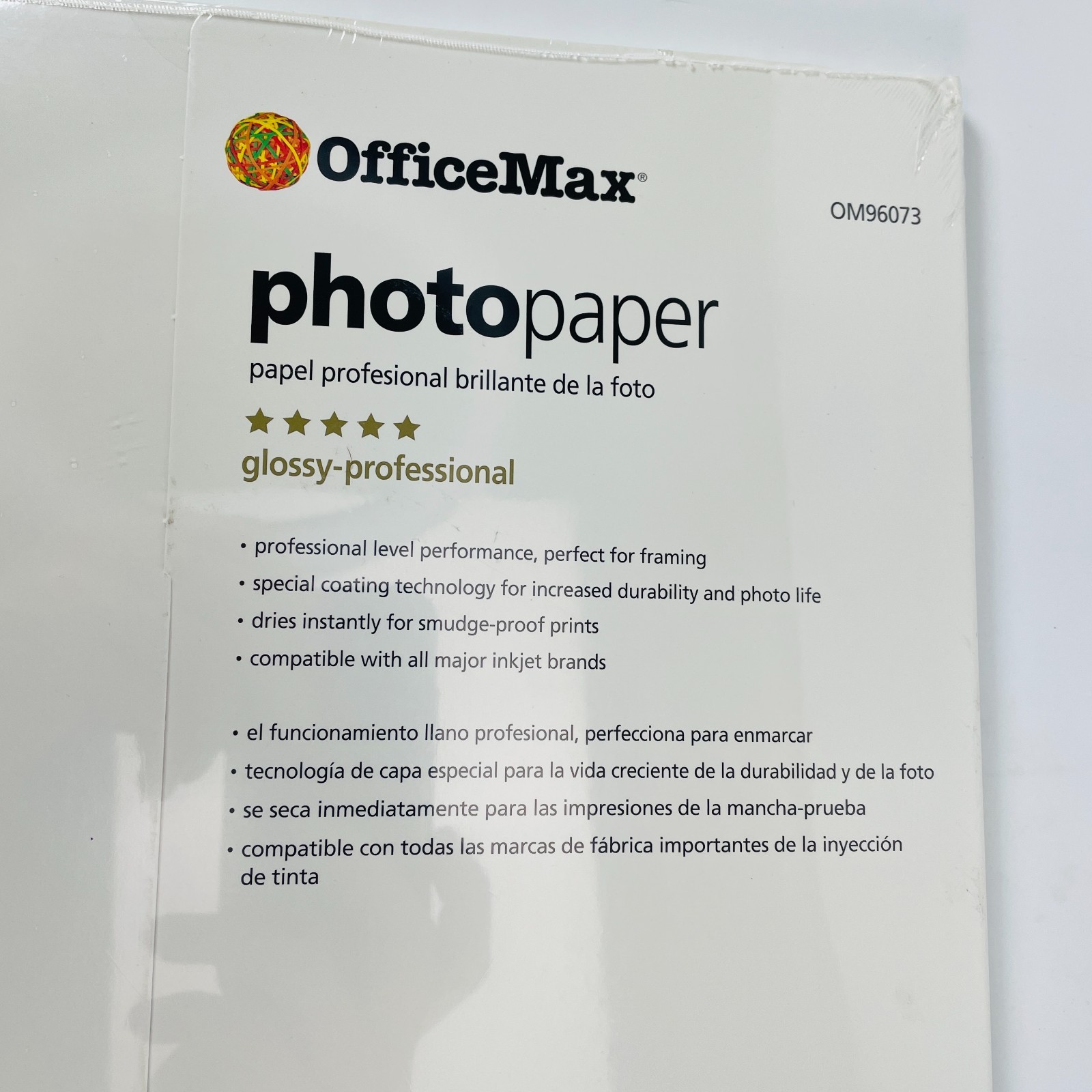 OfficeMax 13×19 Photo Printer Paper Glossy Inkjet 270 gsm A3+ Pack of 20 Sheets
