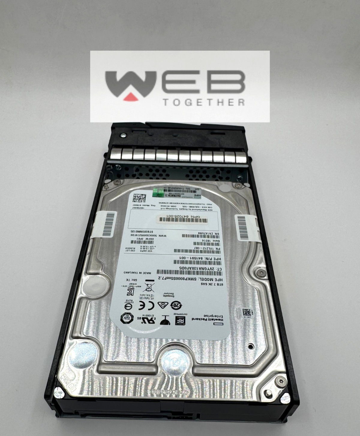 HPE 3PAR 8000 8TB SAS 7.2K LFF (3.5IN) FIPS P9B45B / 846593 GPN 847025-001