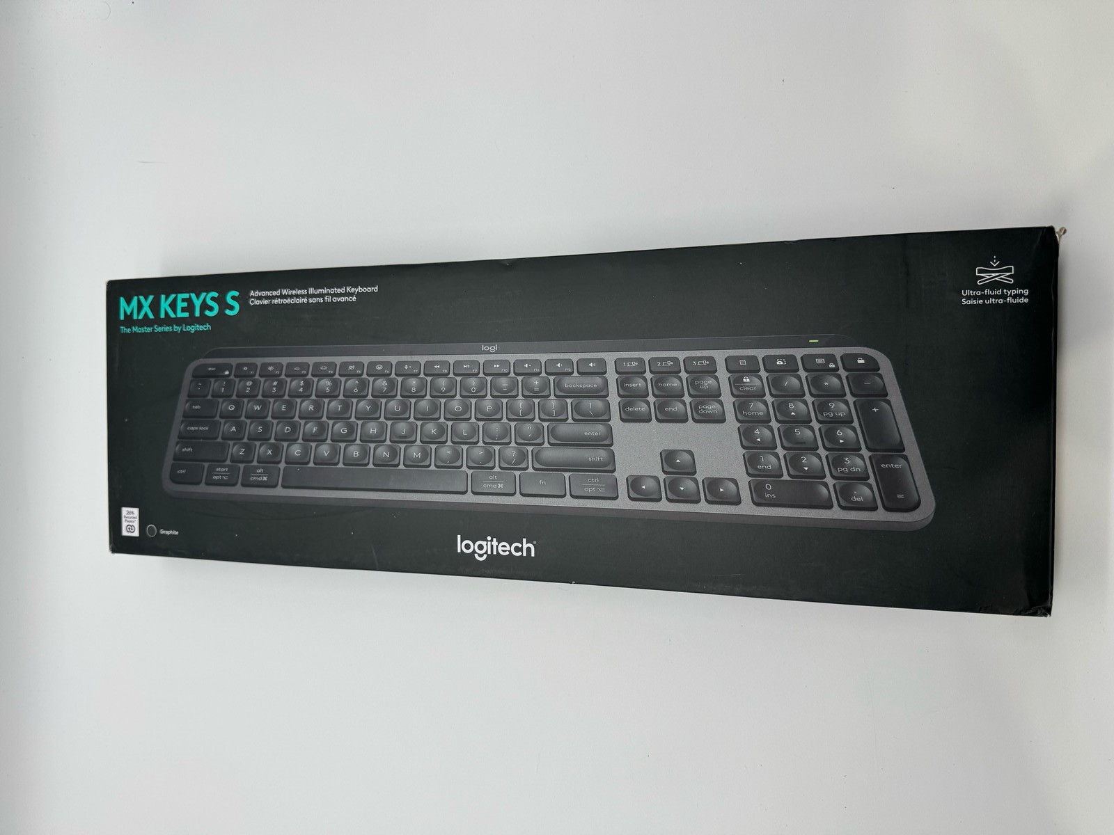 Logitech MX Keys S Wireless Keyboard Low Profile Bluetooth USB C Graphite (5)