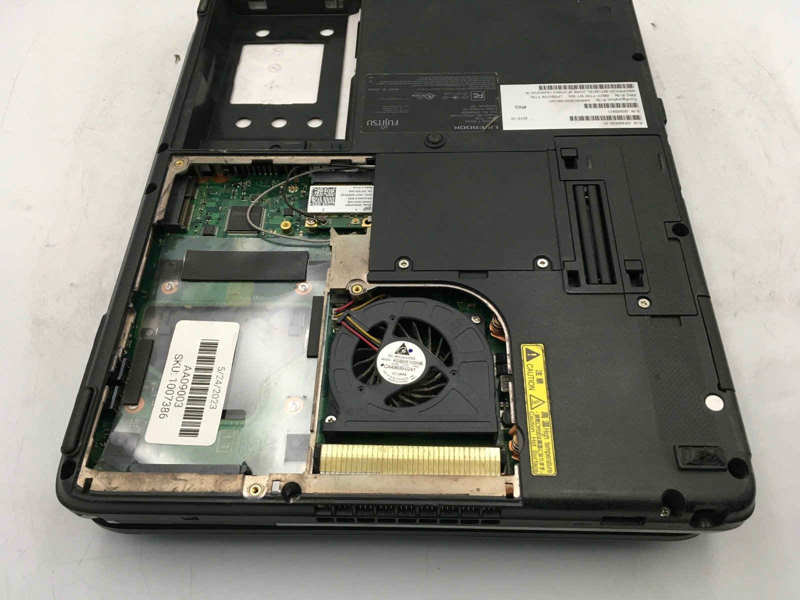 FUJITSU LIFEBOOK TSERIES T730 – BOOTS TO BIOS – INTEL I3 M370 – 4GB RAM -READ-BB