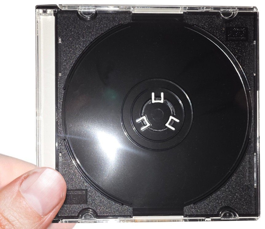 100-Pak Clear/Black 5.2mm Slim 3-INCH MINI Jewel Cases for MINI 8CM CD/DVD